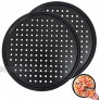 2Pcs Pizza Pan with Holes,12 Inch Round Non-Stick Pizza Crisper Pan for Oven,Perforated Bakeware for Home Kitchen Baking