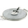 All-Clad 00280 Stainless Steel Serving Tray with 13-inch Pizza-Baker Stone Insert and Pizza Cutter Silver