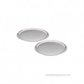 Commercial Perforated Aluminum Pizza Crisping Pan 16-Inch Diameter Pack of 2