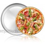 Deedro Pizza Baking Pan Pizza Tray Stainless Steel Round Pizza Baking Sheet Heavy Duty Pizza Crisper Pan for Oven Dishwasher Safe Pizza Serving Tray 12 inch & 13 inch 2-Piece Set