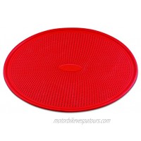 DoughEZ 13-Inch Perforated Silicone Non-Stick Metal Reinforced Rimmed Pizza Pan Oven Safe Up to 480° F Dishwasher Safe BPA Free