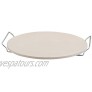 Fante's HIC Pizza Baking Stone with Serving Rack Natural Ceramic Stoneware 13