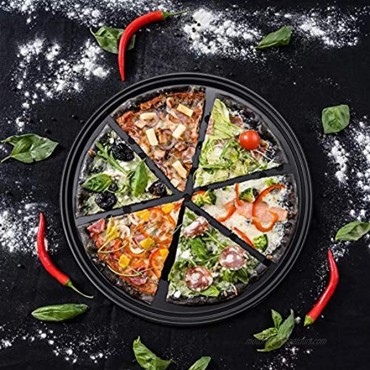 HomeMall 3 Pcs Pizza Crisper Trays Pizza Pan with Holes for Oven Non-Stick Perforated Pizza Baking Set for Home Restaurant Hotel Use 9.6 Inch 11 Inch 12.6 Inch