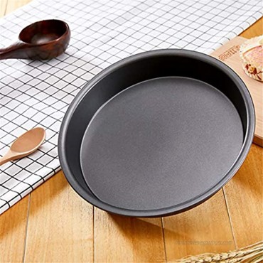 IME Pizza Pan Nonstick Pizzas Tray Sheet Carbon Steel Pie Pan Baking Pans Deep Dish for Home Kitchen Bakeware Bread Cake Handmade 10 Inch
