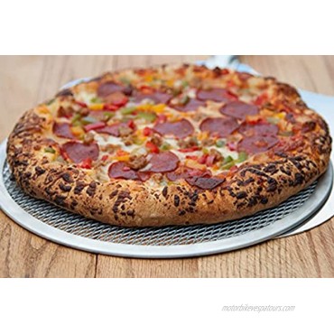 Jegwar Premium-Grade Aluminum Pizza Baking Screen Seamless 12-Inches Sturdy Rust Free Pure Aluminum baking mesh round 12 inches