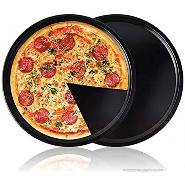 lYonge 13 Pizza Pan Professional Premium Deep Dish Non-Stick Bakeware 13-Inch Light Dish
