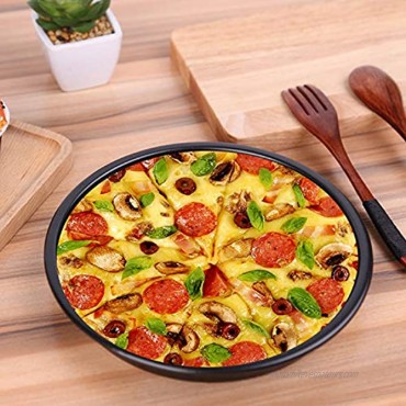 Pizza Pan Round Pizza board With Holes 12.5 inch Carbon Steel Pizza Baking Pan Non-Stick Cake Pizza Crisper Tray Tool Stand for Home Kitchen Oven Dishwasher Restaurant Hotel Handmade Pizza Bakeware