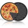Pizza Pan with Holes 2 Pack Segarty Carbon Steel Perforated Baking Pan with Nonstick Coating 12 Inch Round Pizza Crispy Crust Tray Tools Bakeware Set Cooking Accessories for Home Restaurant