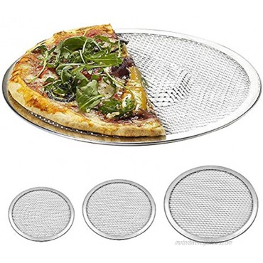 Pizza Screen,3PCS Bakeware Accessories Pizza Screen Aluminum Alloy Non Stick Mesh Net Baking Tray Cookware Kitchen Tool For Oven?8 inch+10 inch+12 inch