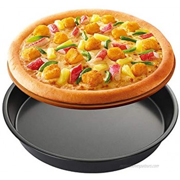 Waytiffer 3Pcs Pizza Pans Set Bakeware Set 10 11 12 Carbon Steel Nonstick Kitchenware Baking Pan Round Pizza Pan Pizza Tray . Black