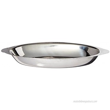 Winco Stainless Steel Oval Au Gratin Dish 12-Ounce