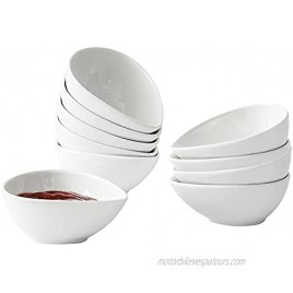 BABALIU 3.5 Ounce White Porcelain Dipping Bowls Set of 10 Sauce Bowls Dishes for Soy Sauce Ketchup BBQ Sauce or Seasoning