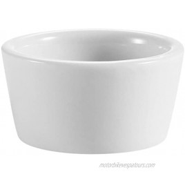 CAC China 2-Ounce Super White Porcelain Round Ramekin 2-1 4 x 2-1 4 Box of 48