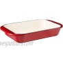 Cuisinart CI1136-24CR Chef's Classic Enameled Cast Iron 14-Inch Roasting Lasagna Pan Cardinal Red