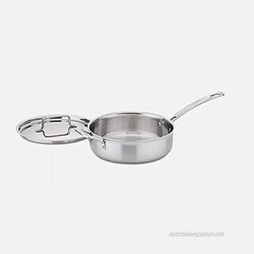 Cuisinart MultiClad Pro Stainless 3-1 2-Quart Saute with Helper and Cover