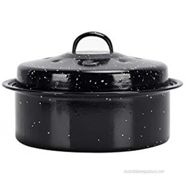ENAMORY 3-QT Black Covered Round Roaster Pan