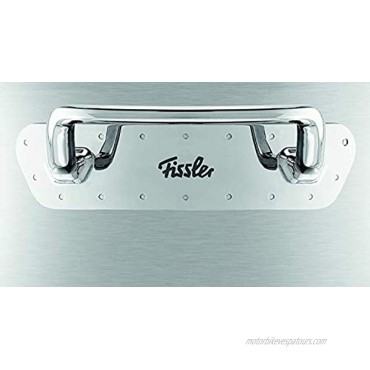 Fissler pure-profi collection Stainless Steel Roaster 11-in 5 Quart high domed Metal-Lid round covered Induction silver