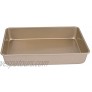 kitCom Nonstick Deep Roasting Pan 13.4x9.4x2.4 Inch Heavy Duty Carbon Steel Premium Baking Pan Champagne Gold