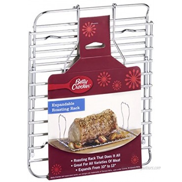 Nifty Expandable Roasting Rack – Easy-Grip Handles Multipurpose Cooking Accessory Chrome-Plated Steel Dishwasher Safe Heavy-Duty Design for Turkey Ham Goose or Roast