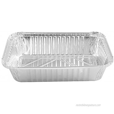 PARTY BARGAINS Aluminum Foil Pans Container 50 Pack 9” x 6” x 2” Premium Quality & Durable Steam Table Pan for Cooking Baking Roasting & Broiling Excellent for Takeouts Meal Prepping