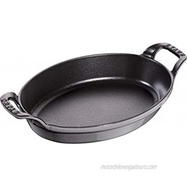 STAUB Oval Roasting Dish 24 cm Graphite Grey