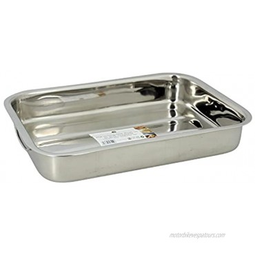 Util 'Home 4615221 Rectangular Dish with Handles Stainless Steel 35 x 25 x 5 cm