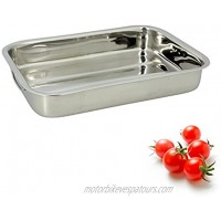 Util 'Home 4615221 Rectangular Dish with Handles Stainless Steel 35 x 25 x 5 cm