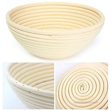 10 Inch Round Banneton Proofing Basket for Sourdough Include Metal Dough Scraper Scoring Lame & Case Extra Blades Cloth Lining. Everything Needed for Delicious Artisan Bread