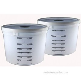 1.1-Gallon Dough Rising Bucket With Lid- Fits Instant Pot Model DU060-2 Pack