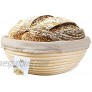 1pcs 7.1 Round Banneton Brotform Bread Dough Proofing Rising Rattan Basket & Liner,Banneton Proofing Basket Set for Home Bakers Sourdough Recipe & Bread Making