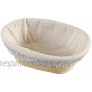 9  10 Bread Proofing Basket Natural Rattan Baking Dough Sourdough Baskets w Cloth Liner Sourdough Lame Bread Bowl for Professional & Home Bakers 10 Oval shape