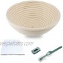 Bread Proofing Basket Banneton Basket with Cloth liner Bread Scraper Proofing Bowls for Sourdough Bread Proofing Basket for Bread Rising 10 Round