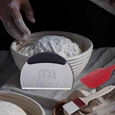GENNISSY Banneton Bread Proofing Basket,9 inch Round Sourdough Proofing Basket,5 Pcs Brotform Proofing Set for Bakers &Home