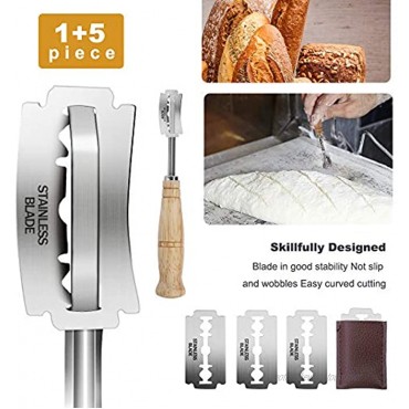 HOUSE DAY 31 Pieces Bread Proofing Basket Set 9inch Round with Dough Scraper danish dough wisk,bread mold egg whites Separator oil brush,cutting tool for Professional Home Bakers