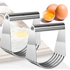 2 Pack Pastry Blender Premium Pastry Cutter Dough Blender with Stainless Steel Blades Heavy Duty Dough Cutters for Kitchen Baking Tools Butter Flour