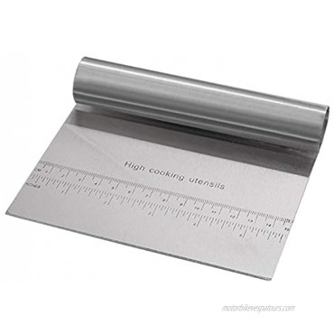 Bench Scraper for Baking Stainless Steel Dough Cake Pastry Cutter Scraper Chopper with Measuring Scale