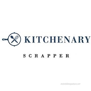 Dough Pastry and Bench Cutter Scraper Chopper with Non- Slip Grip and Heavy Duty Stainless Steel Chef Blades by Kitchenary