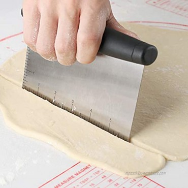 Dough Scraper Stainless Steel Dough Divider Chopper Bread Scraper Cake Pastry Pizza Cutter Slicer Pastry Scraper