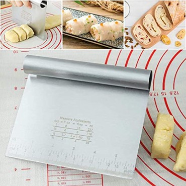 Meichu Dough Pastry Scraper Blender Biscuit Cutter Stainless Steel Baking Dough Tools Scraper Chopper Blender for Home Kitchen Baking Tools Gift for Bread Cookie Pizza 1 PCS