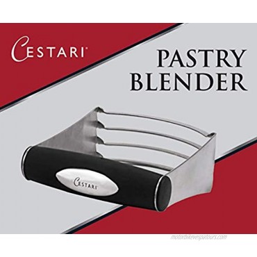 Pastry Blender: Professional Pastry Cutter | Heavy Duty Stainless Steel Blades Cuts Butter Into Flour Quickly and Easily for Flaky Pie Crust and Biscuits | Dough Blender in Luxury Gift Box by Cestari