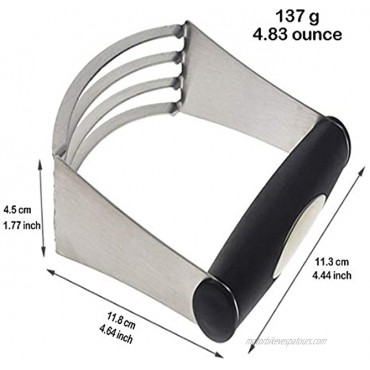 Pastry Cutter，Top Quality Dough Blender，Professional Stainless Steel Blades，Heavy Duty Pastry Blender and Dough Cutter