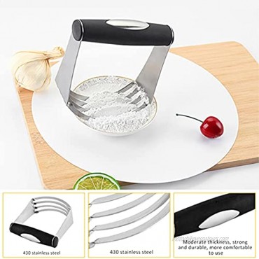 Stainless Steel Dough Blender Top Professional Pastry Cutter with Heavy Duty Stainless Steel Blades