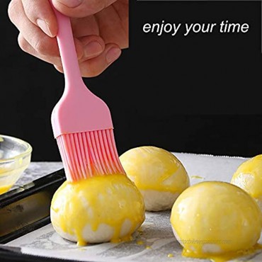 FYSW Kitchen BBQ Basting Brush 6pcs Cooking Sets Spatula Barbecue Utensils Silicone Basting Pastry Cooking Brush for Baking Sauce Brush Food Grade Silicone Heat Resistance up to 446℉