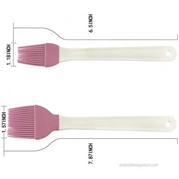 Goodlong Silicone Pastry Brush for baking Cooking Basting Brush Heat Resistant for Bbq Grill Food brush Spread Oil Butter Sauce 2 Pack Purple