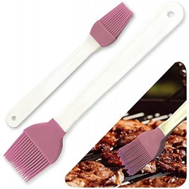 Goodlong Silicone Pastry Brush for baking Cooking Basting Brush Heat Resistant for Bbq Grill Food brush Spread Oil Butter Sauce 2 Pack Purple