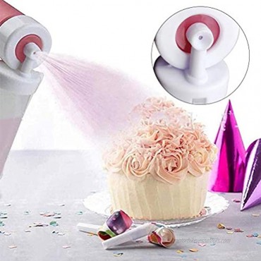 Manual Airbrush for Cakes DIY Baking Tools with 4pcs Cake Spray Tube for Decorating Cakes and Cookies Cupcakes and Desserts Kitchen Supplies