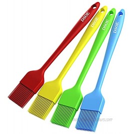 Pastry Brush Basting Brush DSOE Heat-resistant Silicone Cooking Brush Kitchen Brush Cooking Brush Meat Sauce Brush Barbecue Marinade Kitchen Cooking Cake 4pieces
