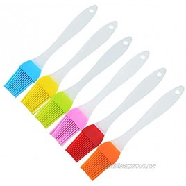 Pastry Brush for Baking 6pcs Silicone Basting Brush for Cooking BPA Free 480 degrees Fahrenheit Food Oil Brush Kitchen Brush for Food Butter Grilling Sauce Heatproof Dishwasher Safe Easy Clean