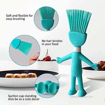 RXXM Silicone Basting & Pastry Brush Heat Resistant Silicone Brush Food Brush Cooking Brush Oil Sauce Butter Marinades Spreader for BBQ Grilling Baking Kitchen and Party Dishwasher Safe Teal