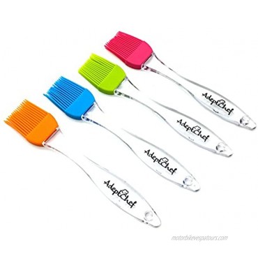 Silicone Basting & Pastry Brushes by AdeptChef Great for BBQ Meat Cakes & Pastries – Heatproof Flexible & Dishwasher Safe EASY Clean Food Grade BPA Free BUY YOUR SET OF 4 TODAY!